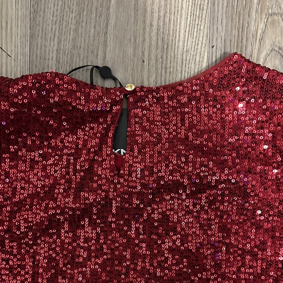 DKNY Red Sequin Mini Dress - Picture 5 of 5